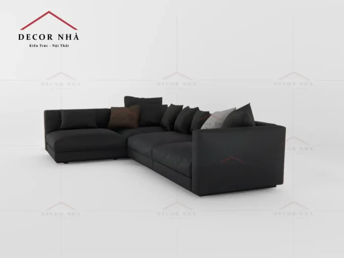 Ghế sofa vải đen