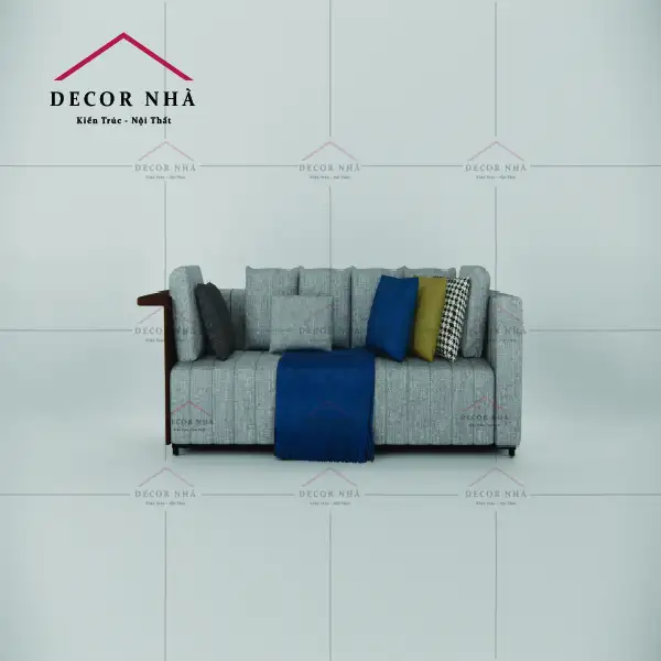 Ghế sofa bọc vải phủ lớp ngoài