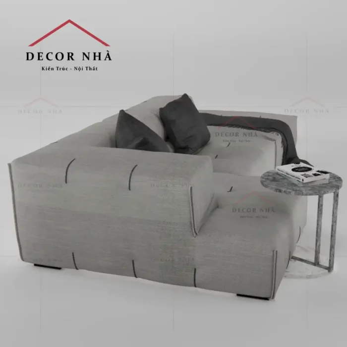 Sofa góc L bọc vải sang trọng
