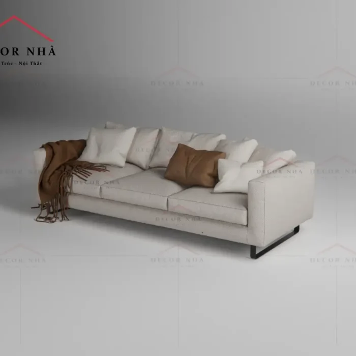 Sofa bọc nỉ chân sắt