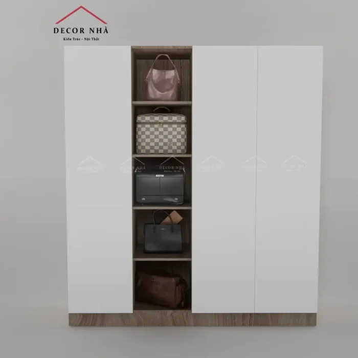 Tủ Áo Vân Gỗ 3 Cánh Mở