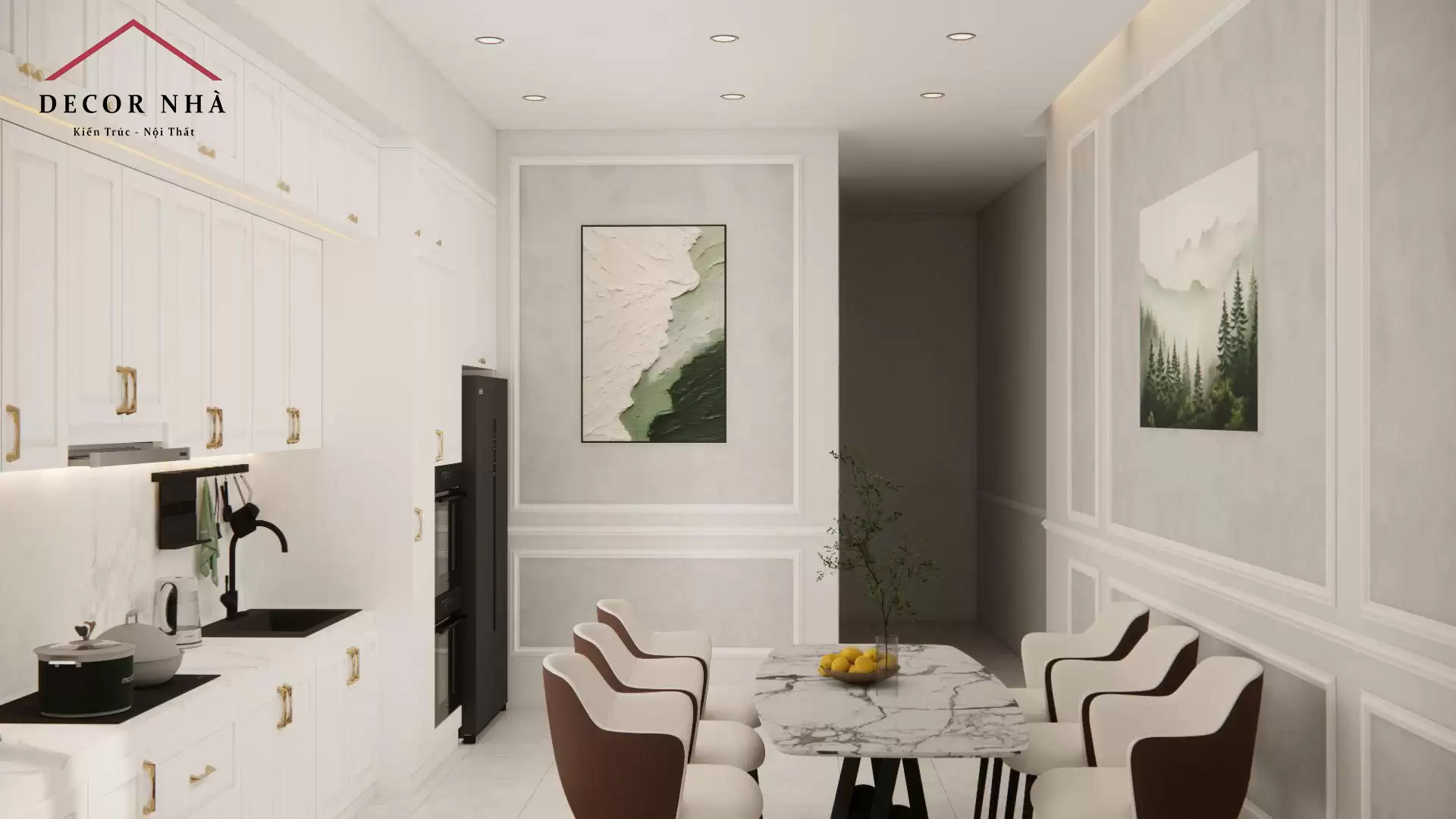 Thiết Kế Nội Thất Nhà Phố Hiện Đại Sang Trọng, Tối Ưu Chi Phí