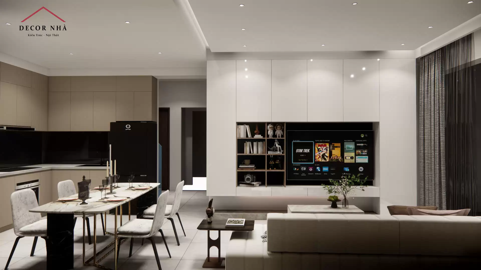  Sự kết hợp giữa Minimalism (tối giản) và Contemporary Luxury (sang trọng đương đại)