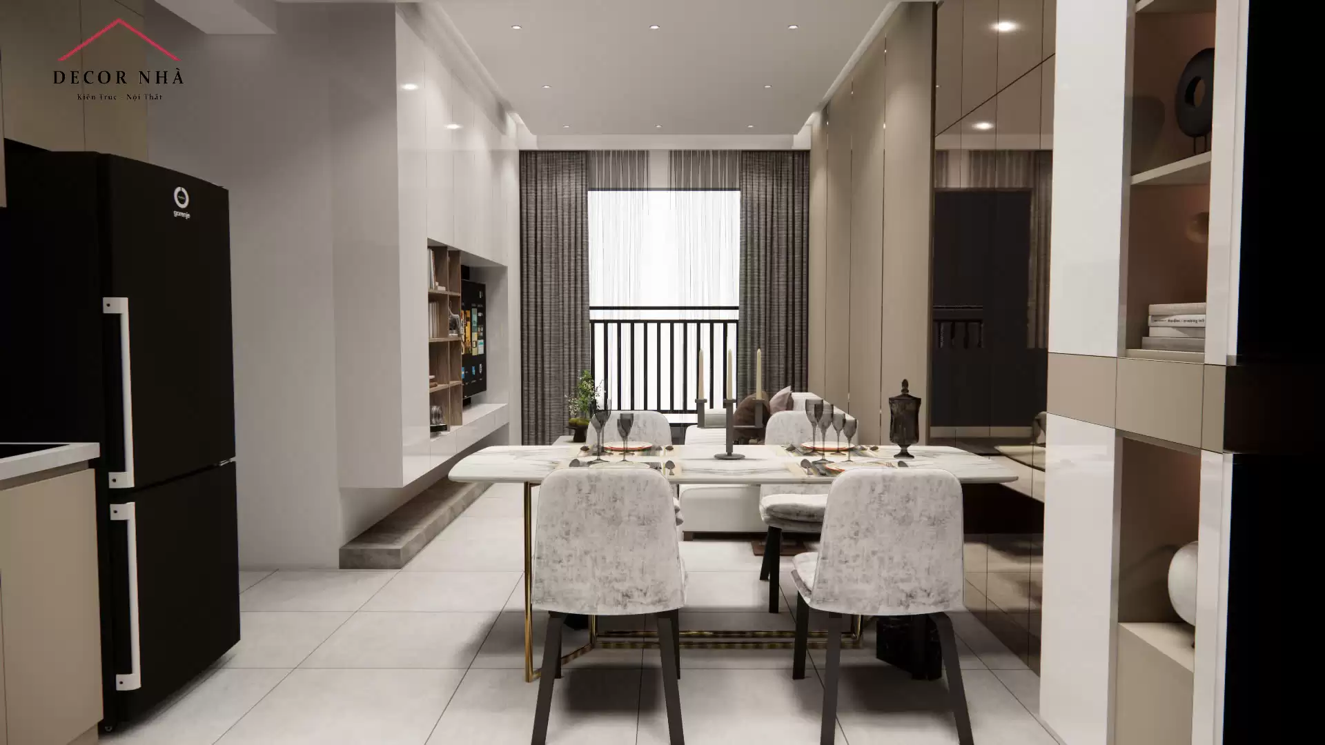  Sự kết hợp giữa Minimalism (tối giản) và Contemporary Luxury (sang trọng đương đại)