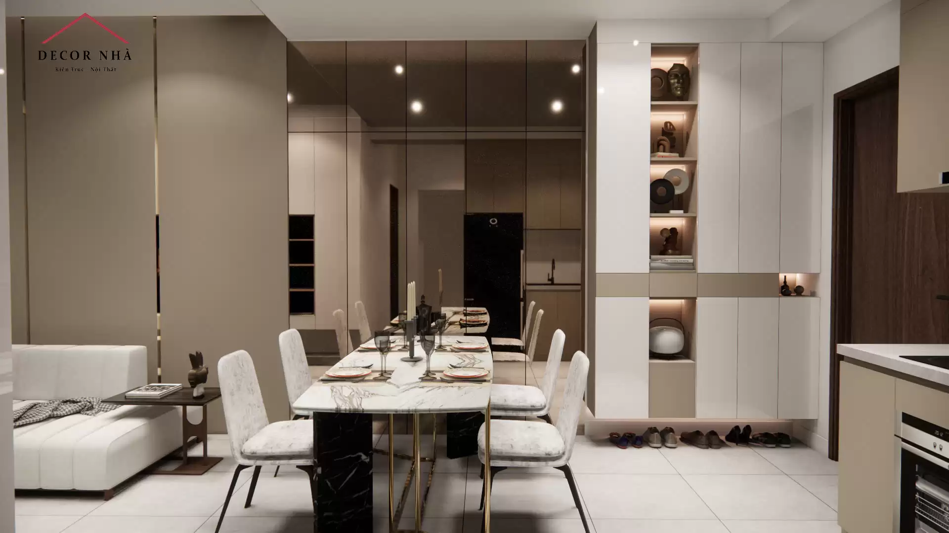  Sự kết hợp giữa Minimalism (tối giản) và Contemporary Luxury (sang trọng đương đại)