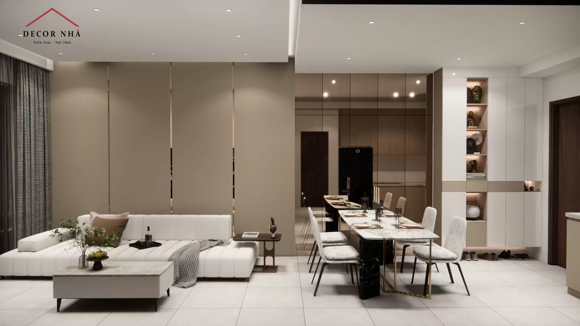  Sự kết hợp giữa Minimalism (tối giản) và Contemporary Luxury (sang trọng đương đại)