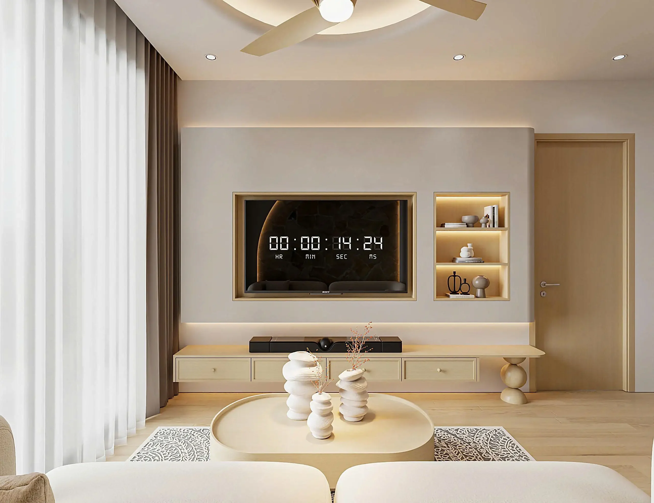 Thiết kế nội thất 3PN Cara Park Cần Thơ Chị Nhi